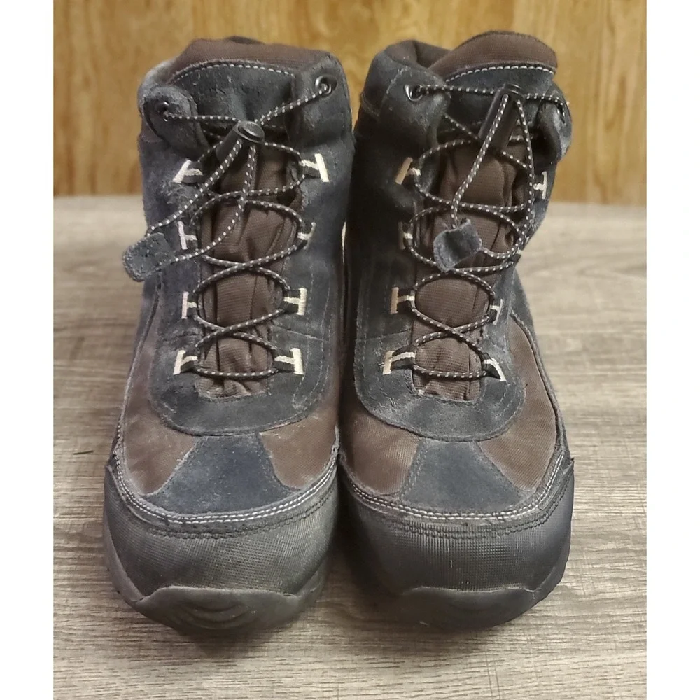 Lands‎ End Suede Winter Boots Men's Size 10 Brown Black